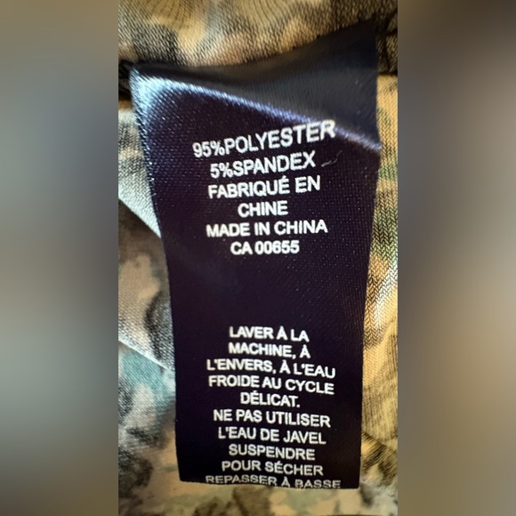 Reitmans Blue and Green Midi A-Line Skirt - Picture 3 of 4